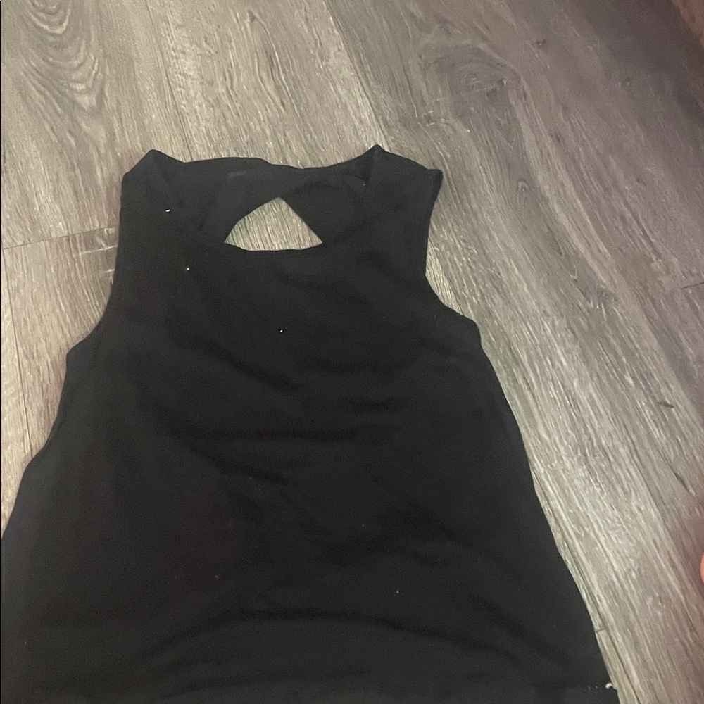 GAP Black Cutout Tank Top